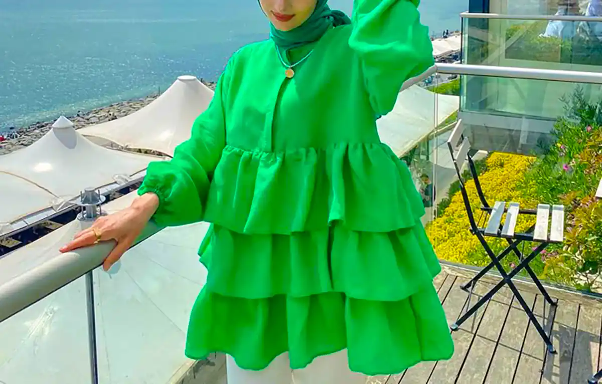 لباس بیرونی سبز زنانه