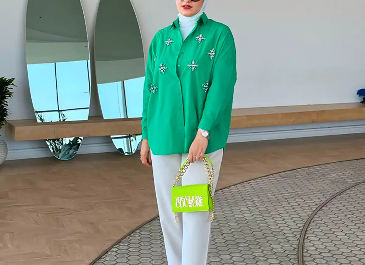 لباس بیرونی سبز زنانه