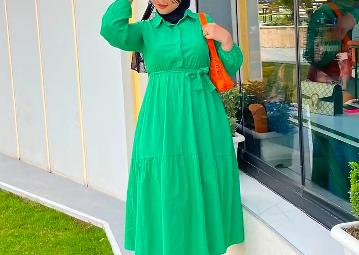 لباس بیرونی سبز زنانه