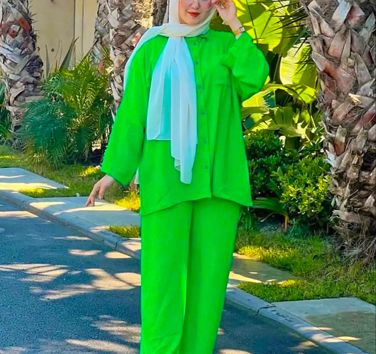 لباس بیرونی سبز زنانه