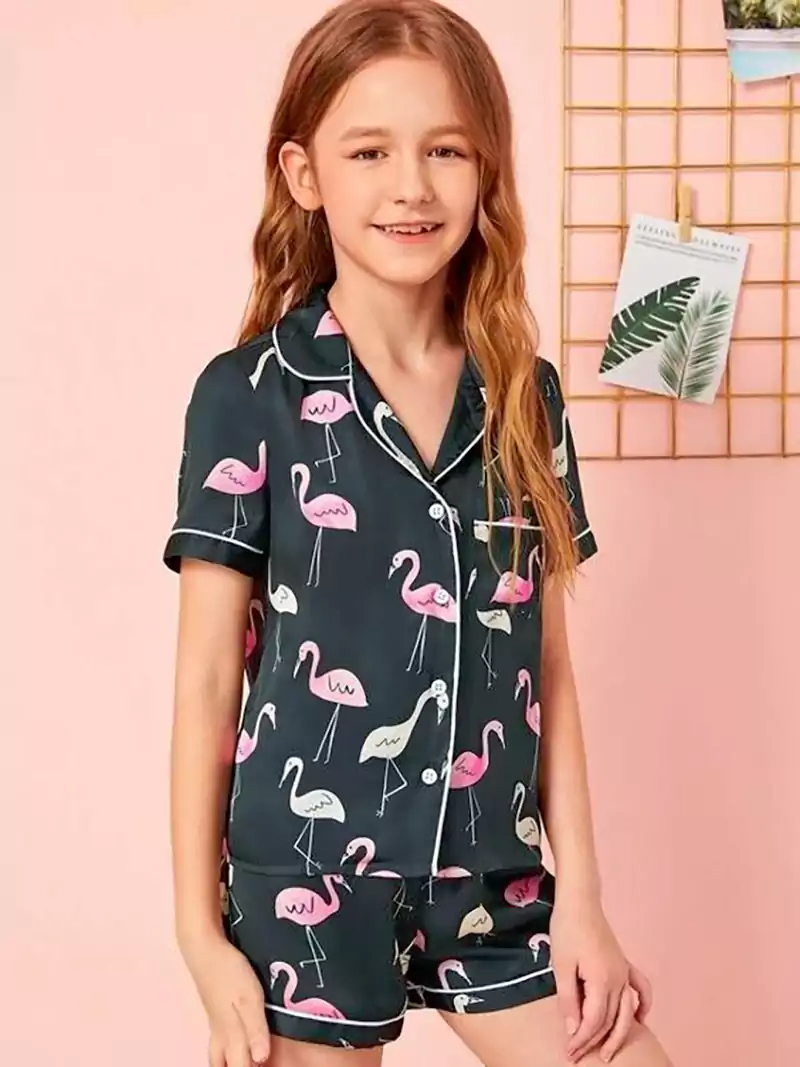 لباس خواب ساتن بچگانه