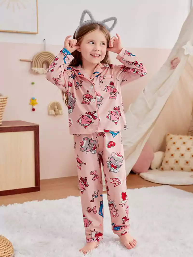 لباس خواب ساتن بچگانه