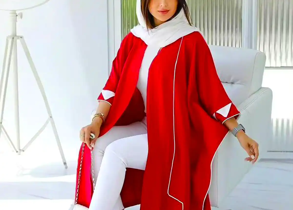 مانتو قرمز زنانه شیک