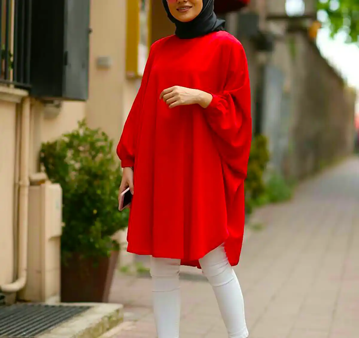 مانتو قرمز زنانه شیک