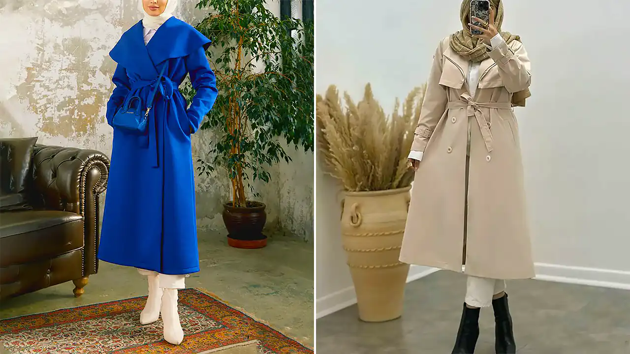 مانتو کلاسیک پاییزی