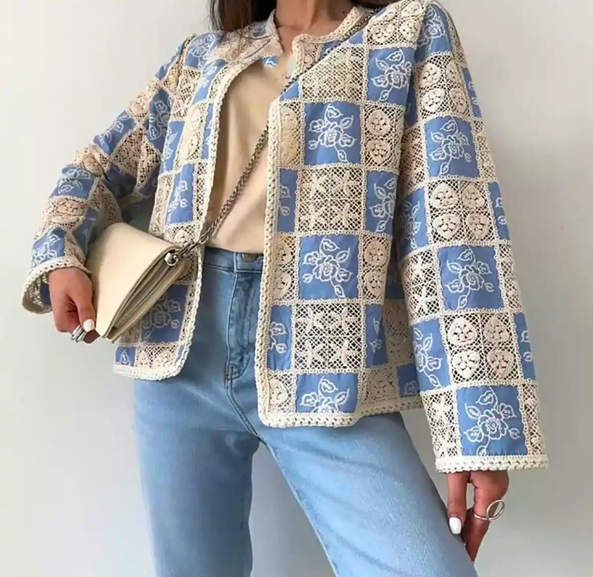 مانتو کتی آبی شیک