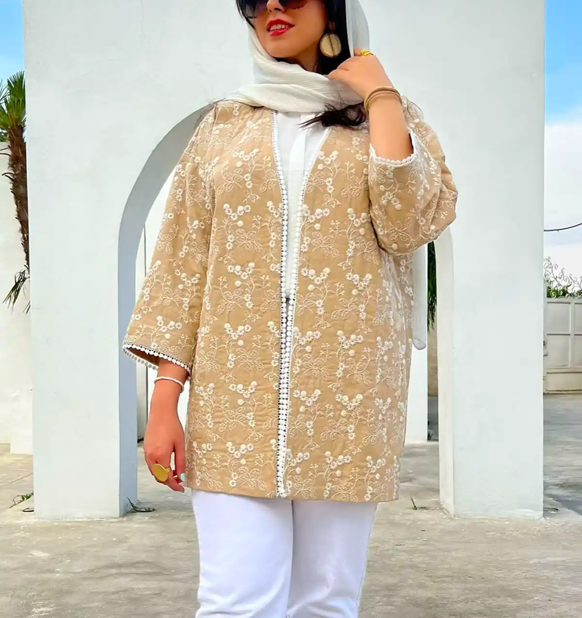 مانتو کتی ژاکارد