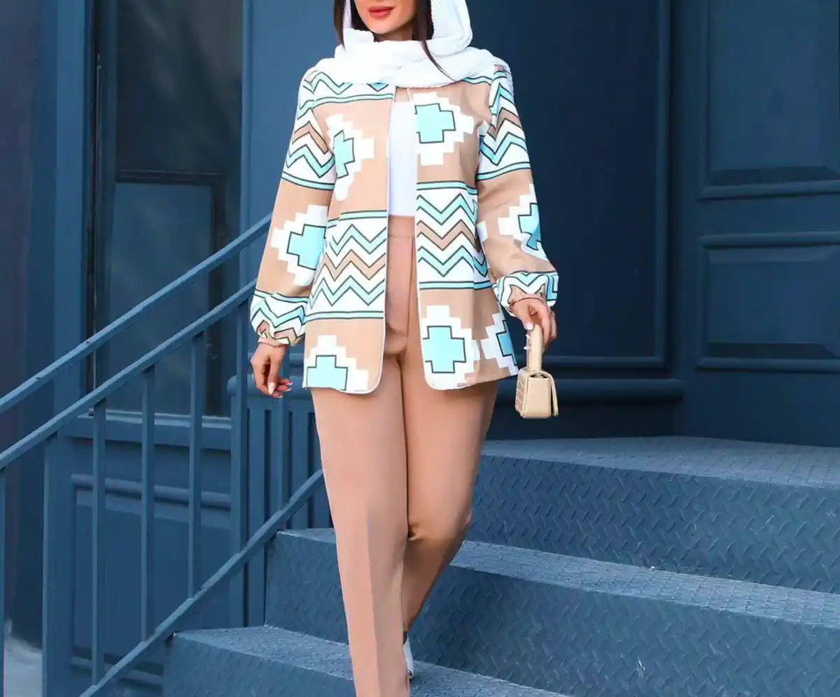 مانتو کتی ژاکارد