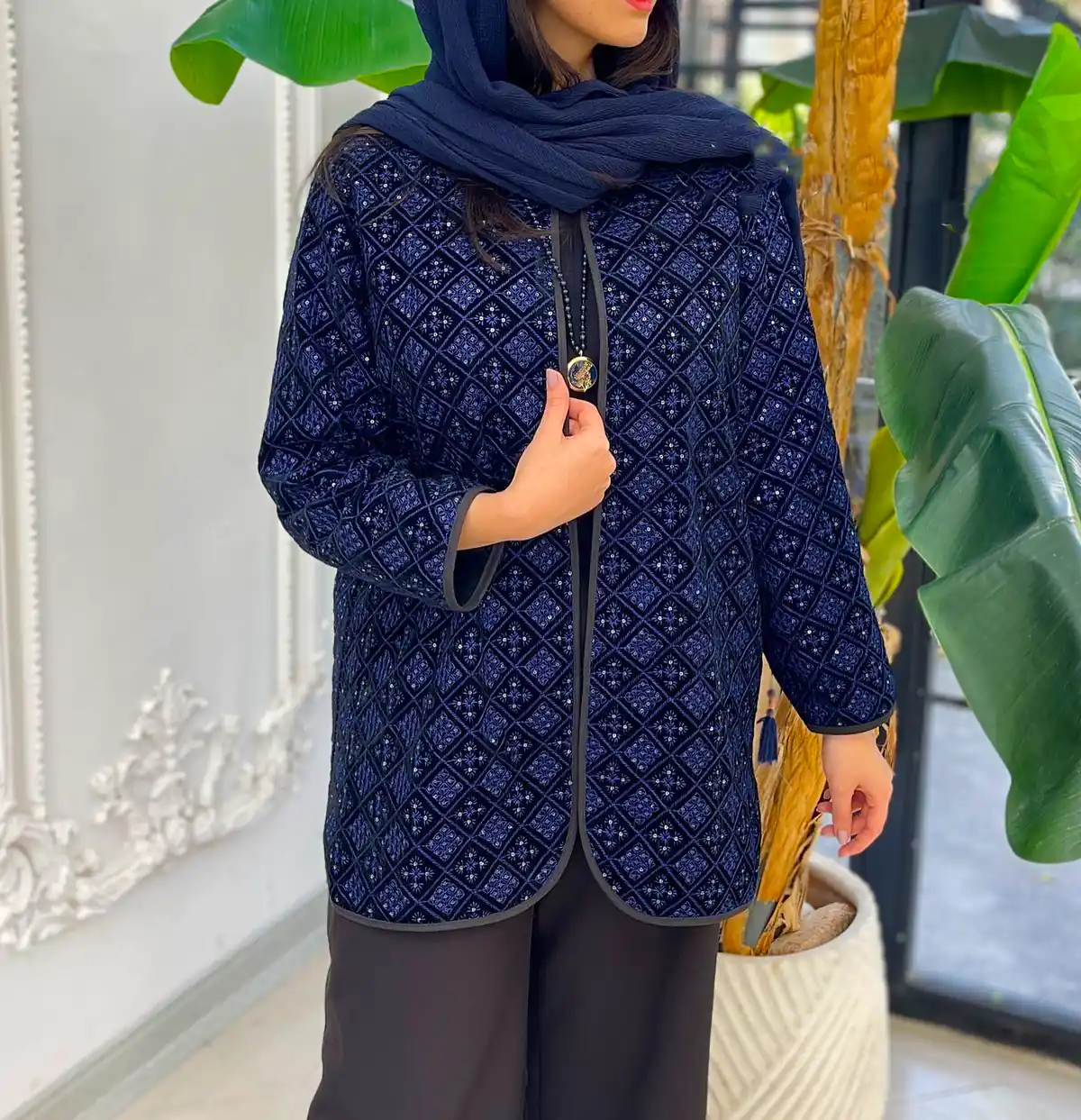 مانتو کتی ژاکارد