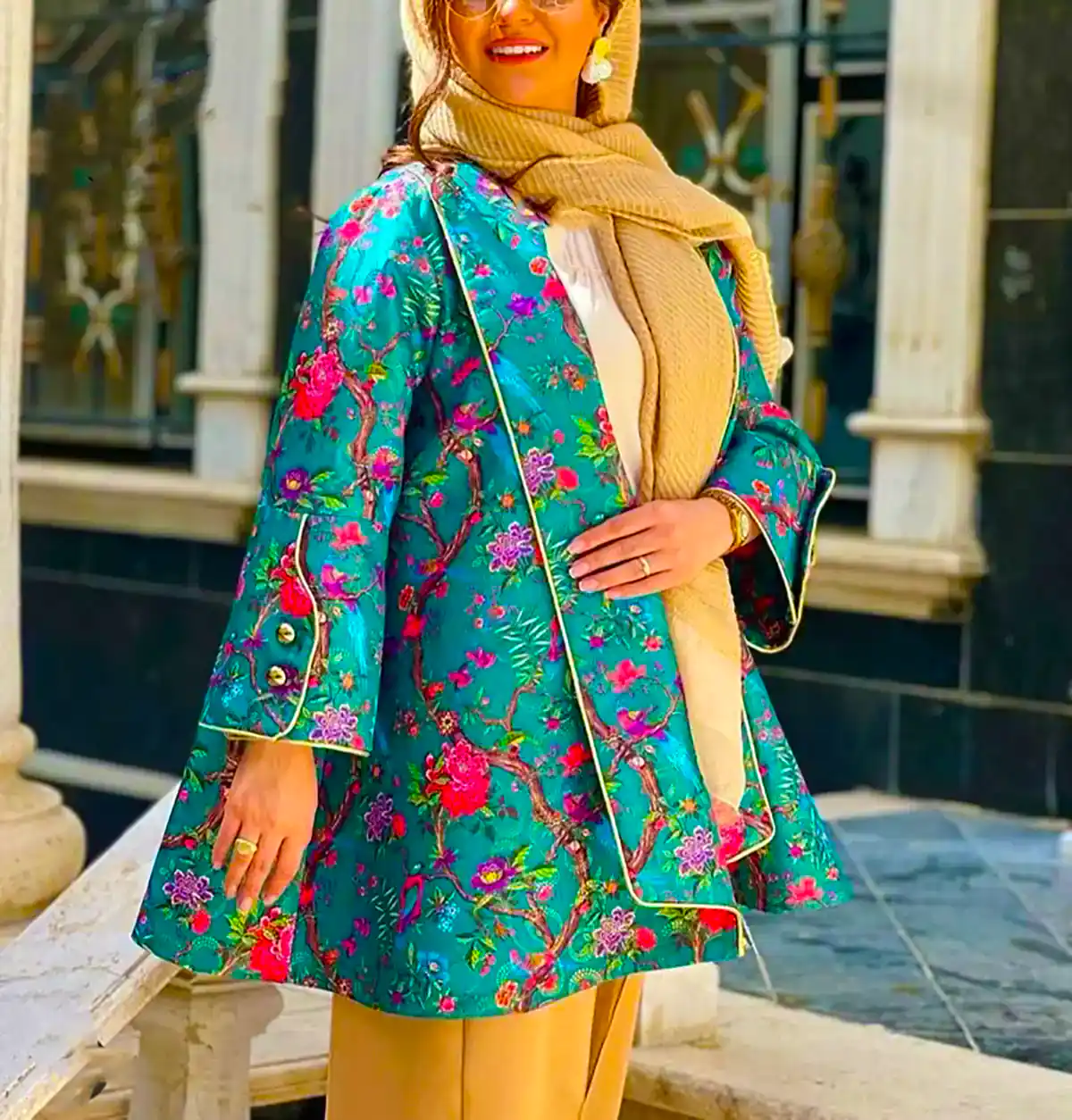 مانتو کتی ژاکارد