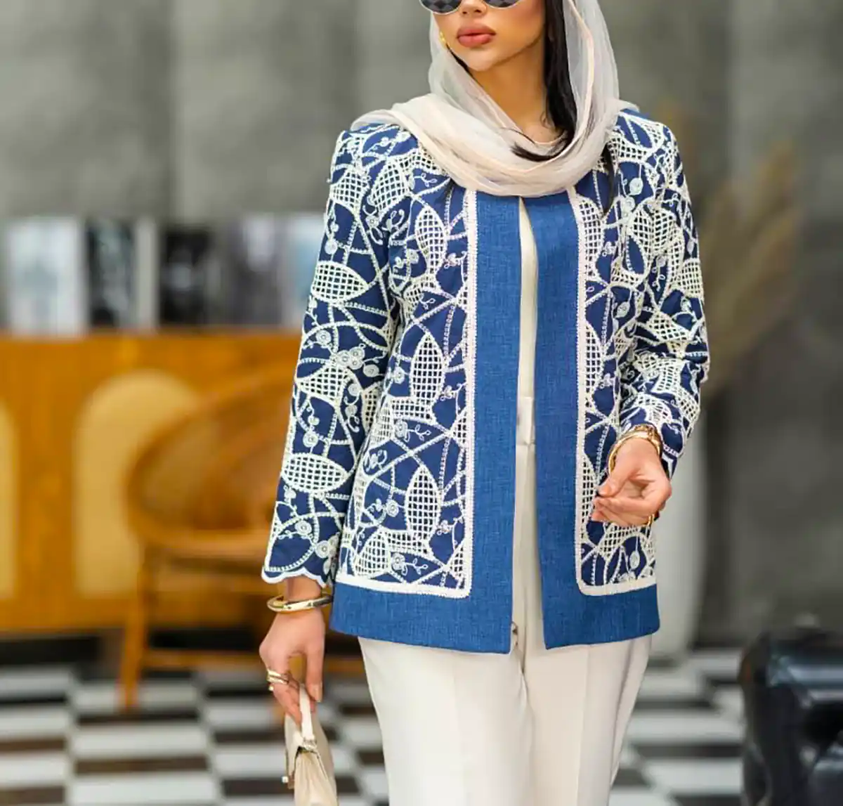 مانتو کتی ژاکارد