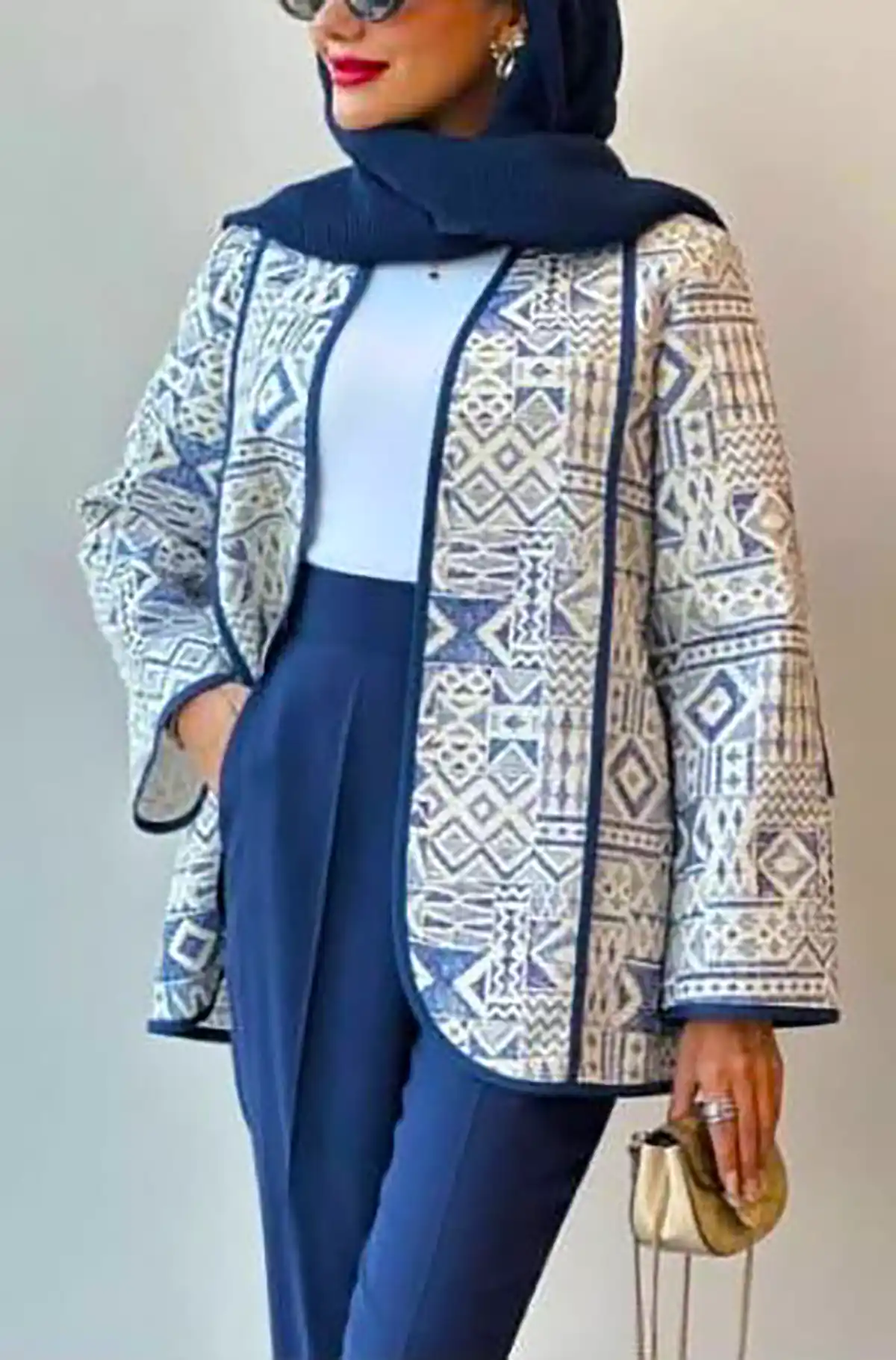 مانتو کتی ژاکارد