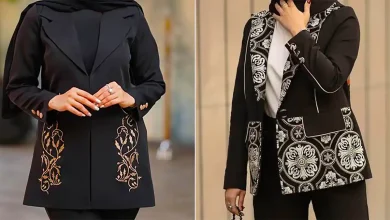 مانتو کتی مشکی لاکچری