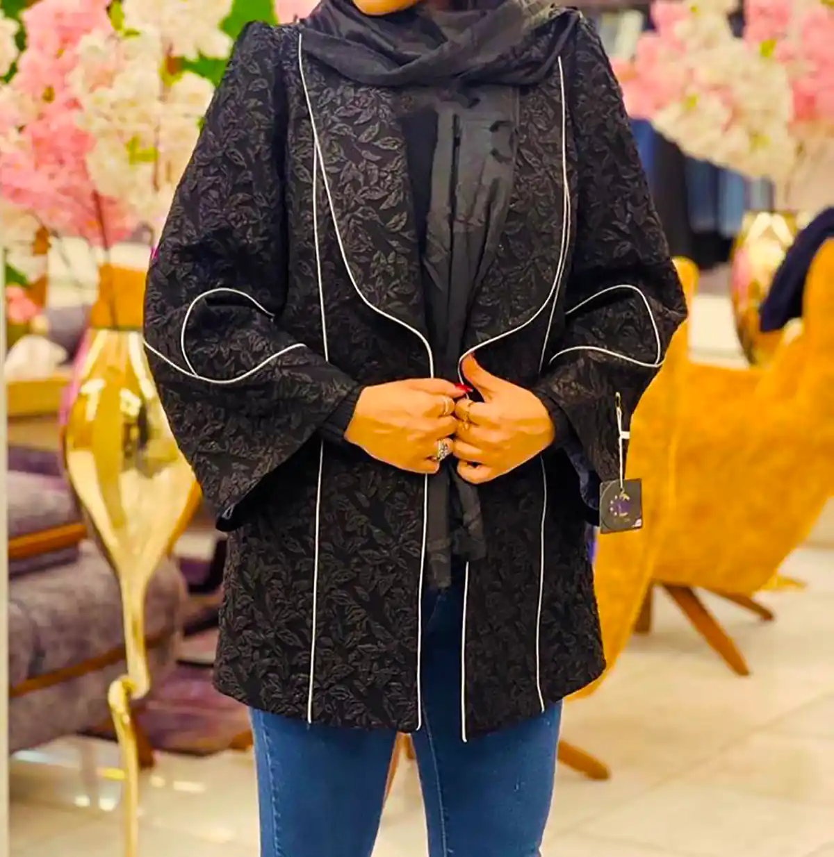 مانتو کتی مشکی لاکچری