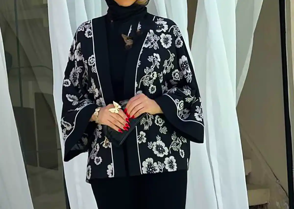 مانتو کتی مشکی لاکچری