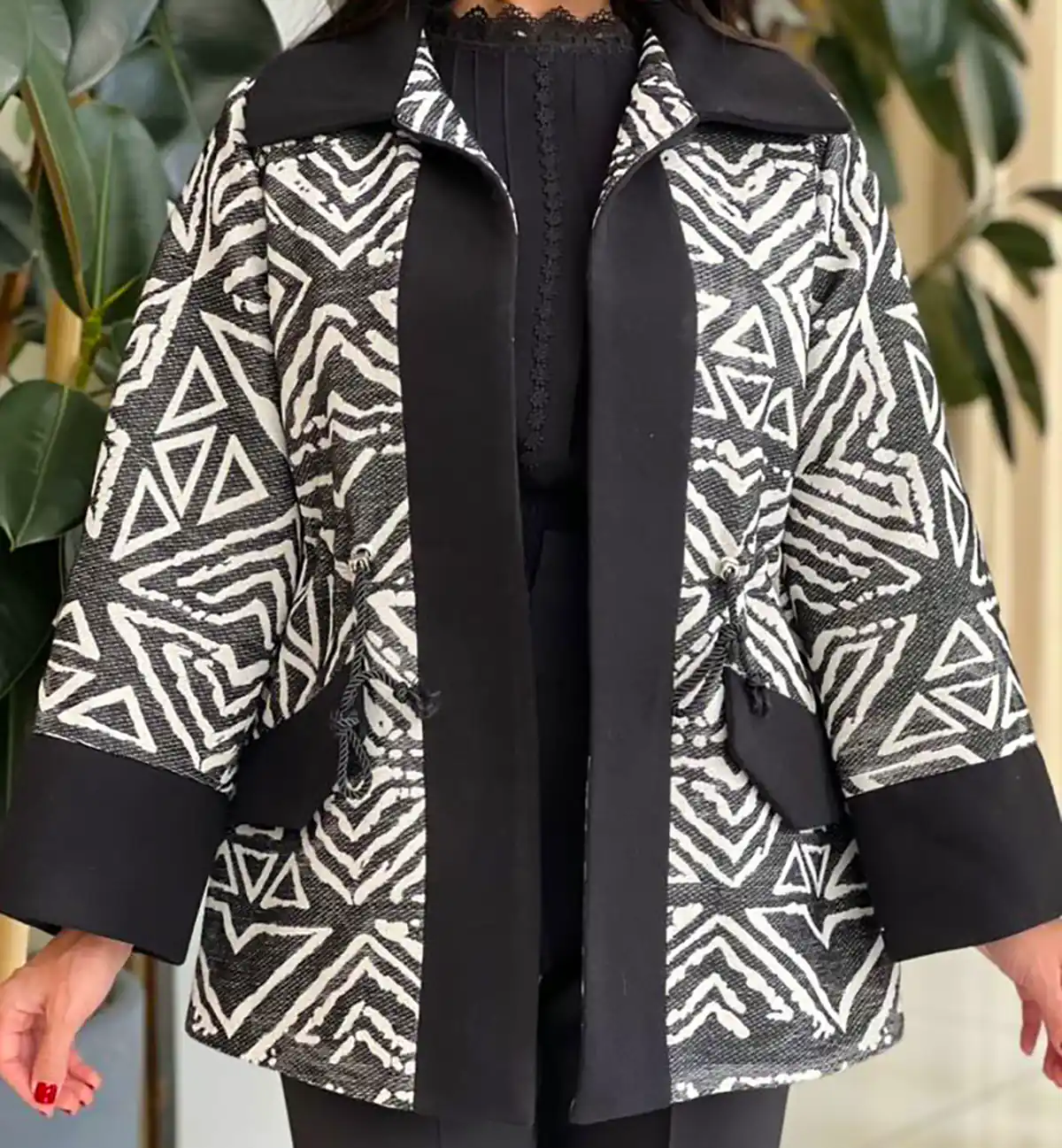 مانتو کتی مشکی لاکچری