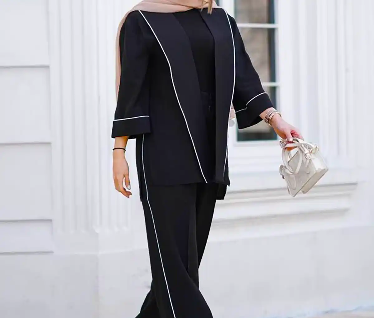 مانتو کتی مشکی لاکچری