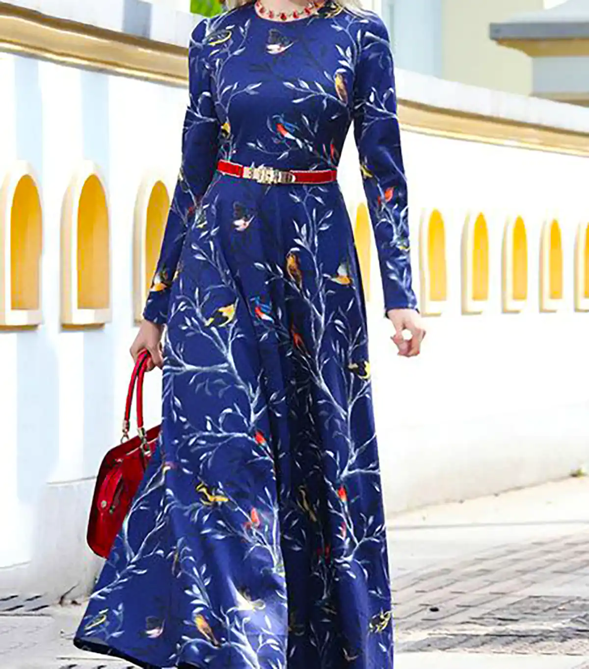 مانتو پیراهنی آبی شیک