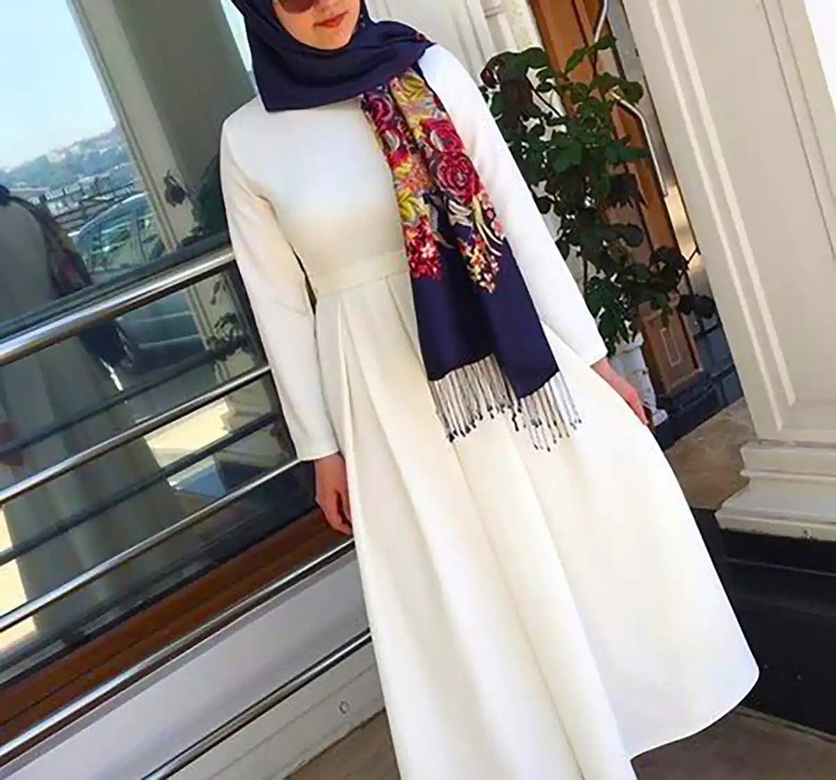 مانتو سفید زنانه شیک