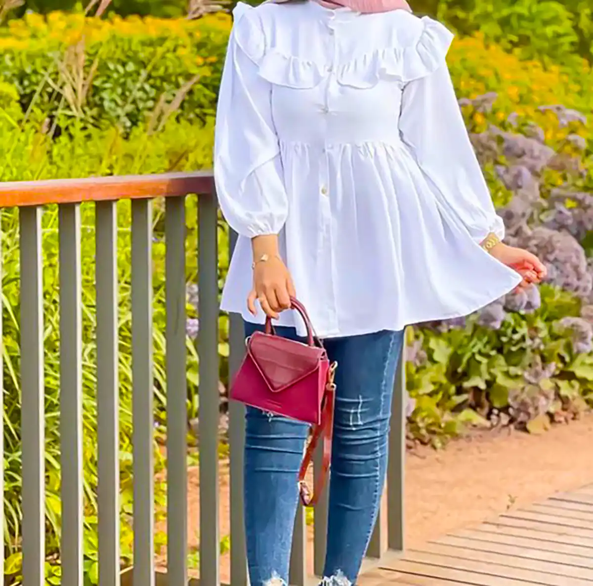 مانتو سفید زنانه شیک