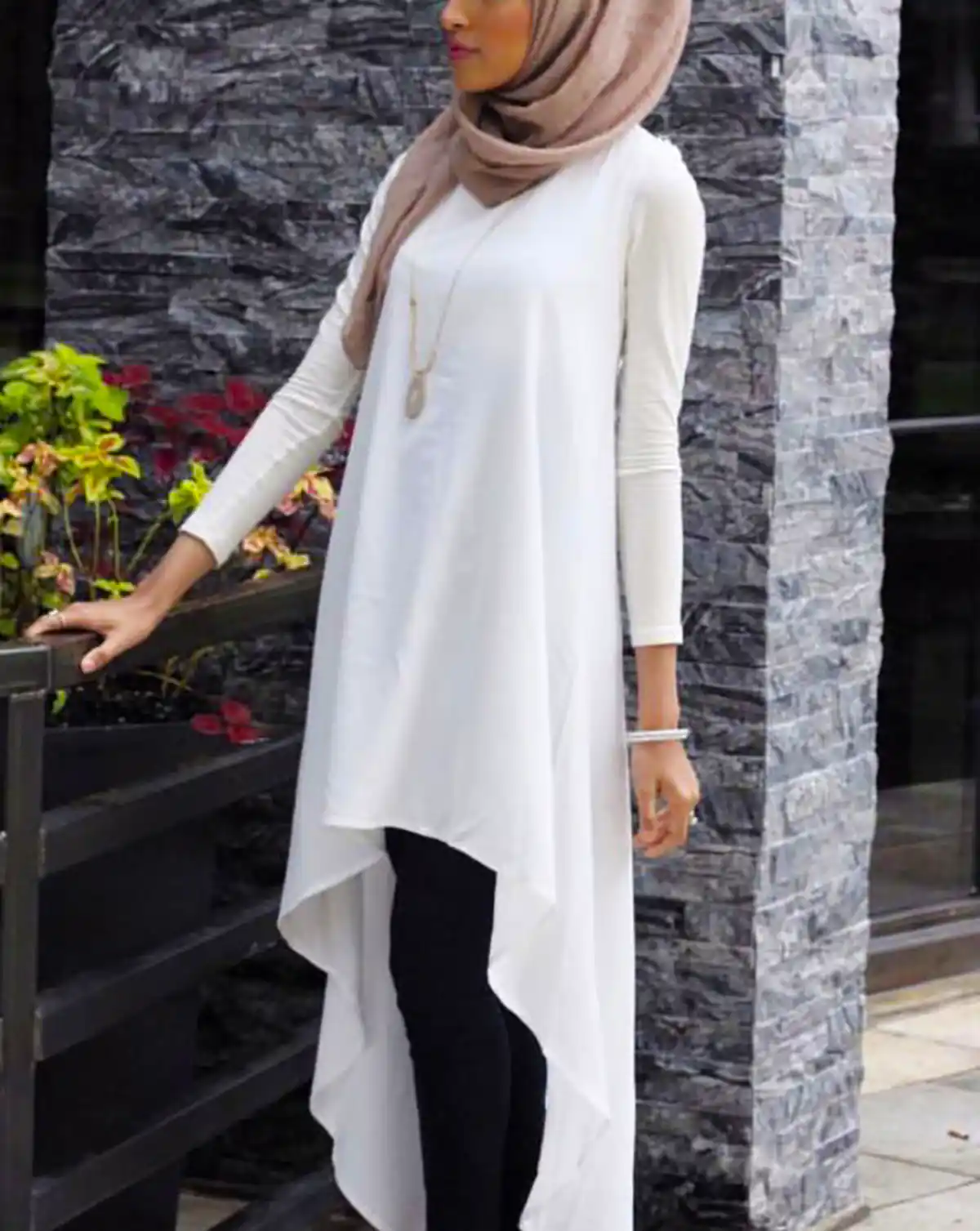 مانتو سفید زنانه شیک