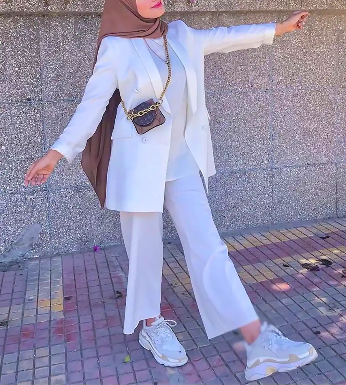 مانتو سفید زنانه شیک