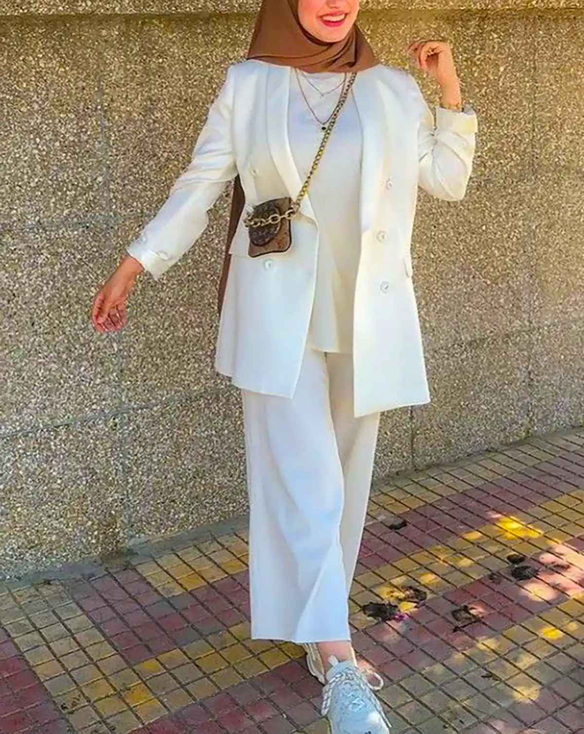 مانتو سفید زنانه شیک