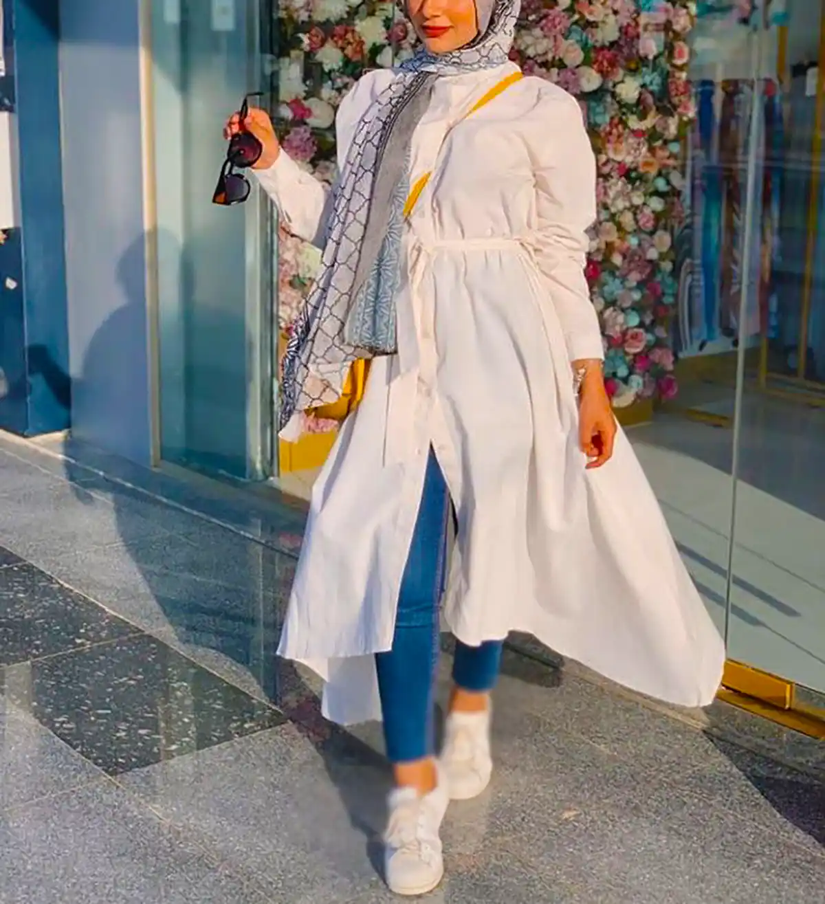 مانتو سفید زنانه شیک