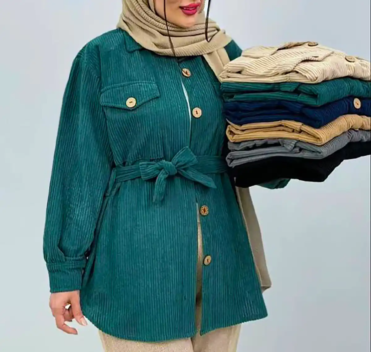 مانتو شومیزی کبریتی پاییزی