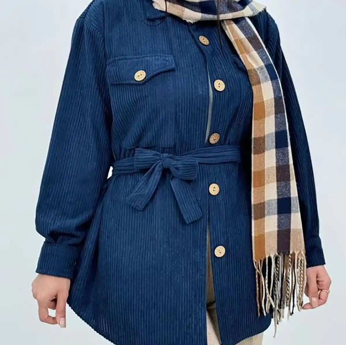 مانتو شومیزی کبریتی پاییزی