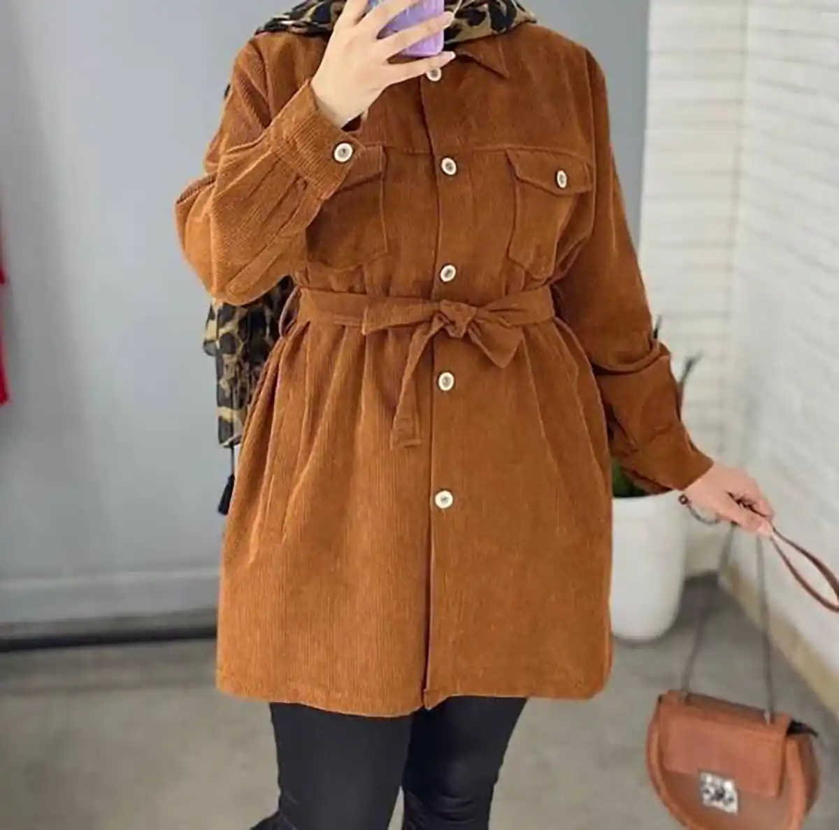 مانتو شومیزی کبریتی پاییزی