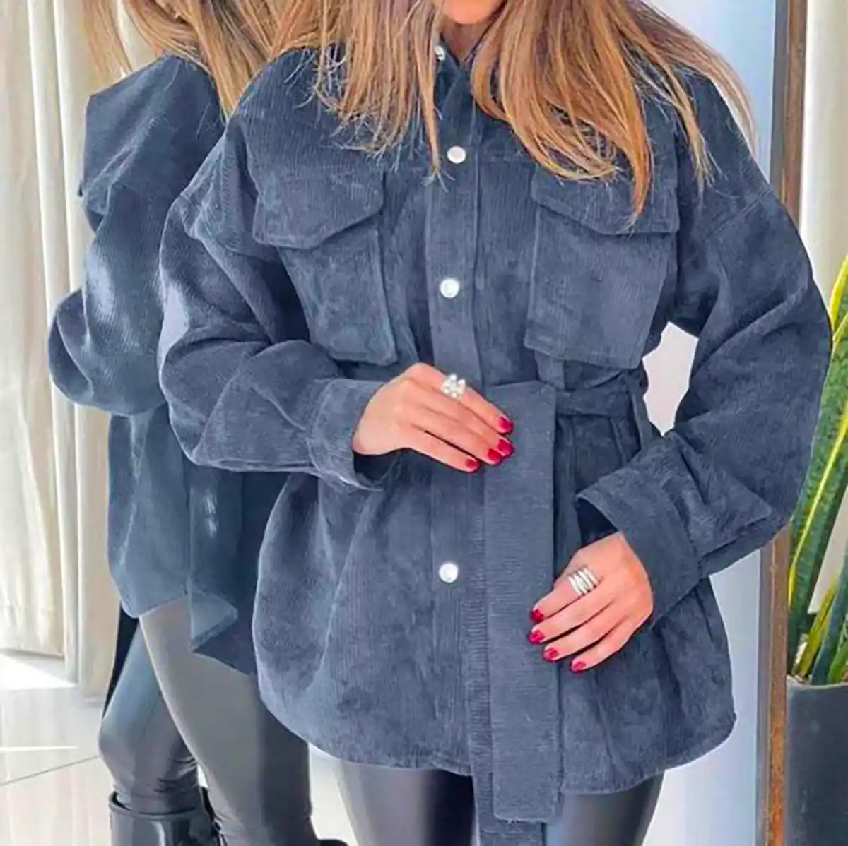 مانتو شومیزی کبریتی پاییزی