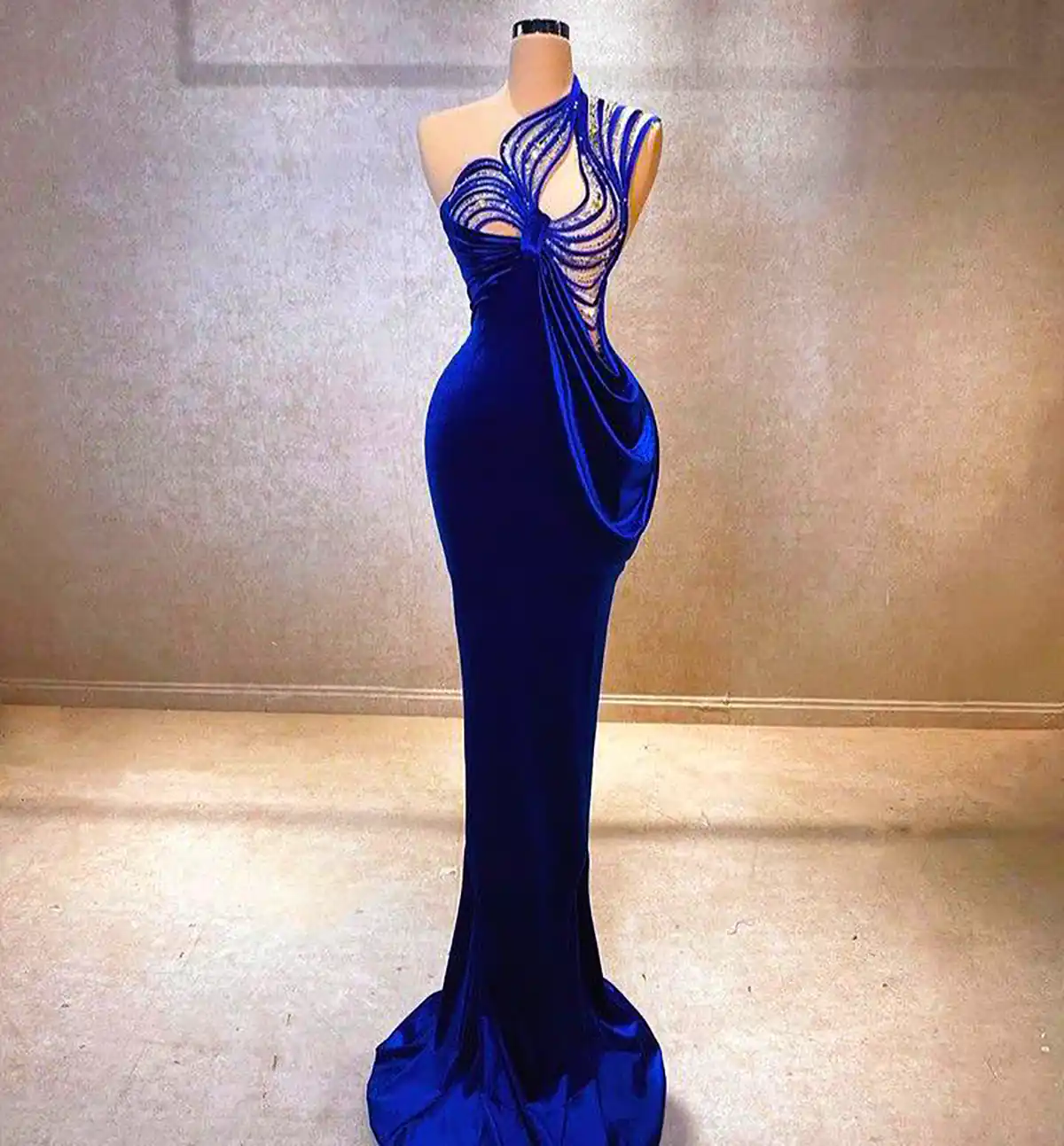 ماکسی مجلسی آبی شیک