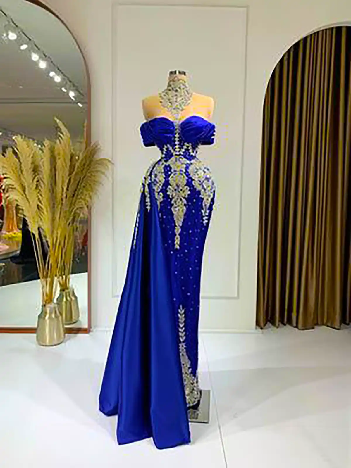 ماکسی مجلسی آبی شیک