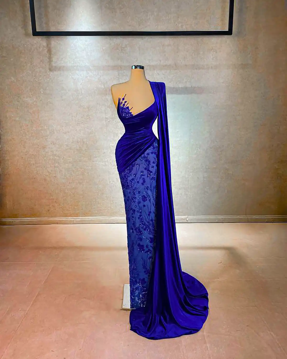 ماکسی مجلسی آبی شیک