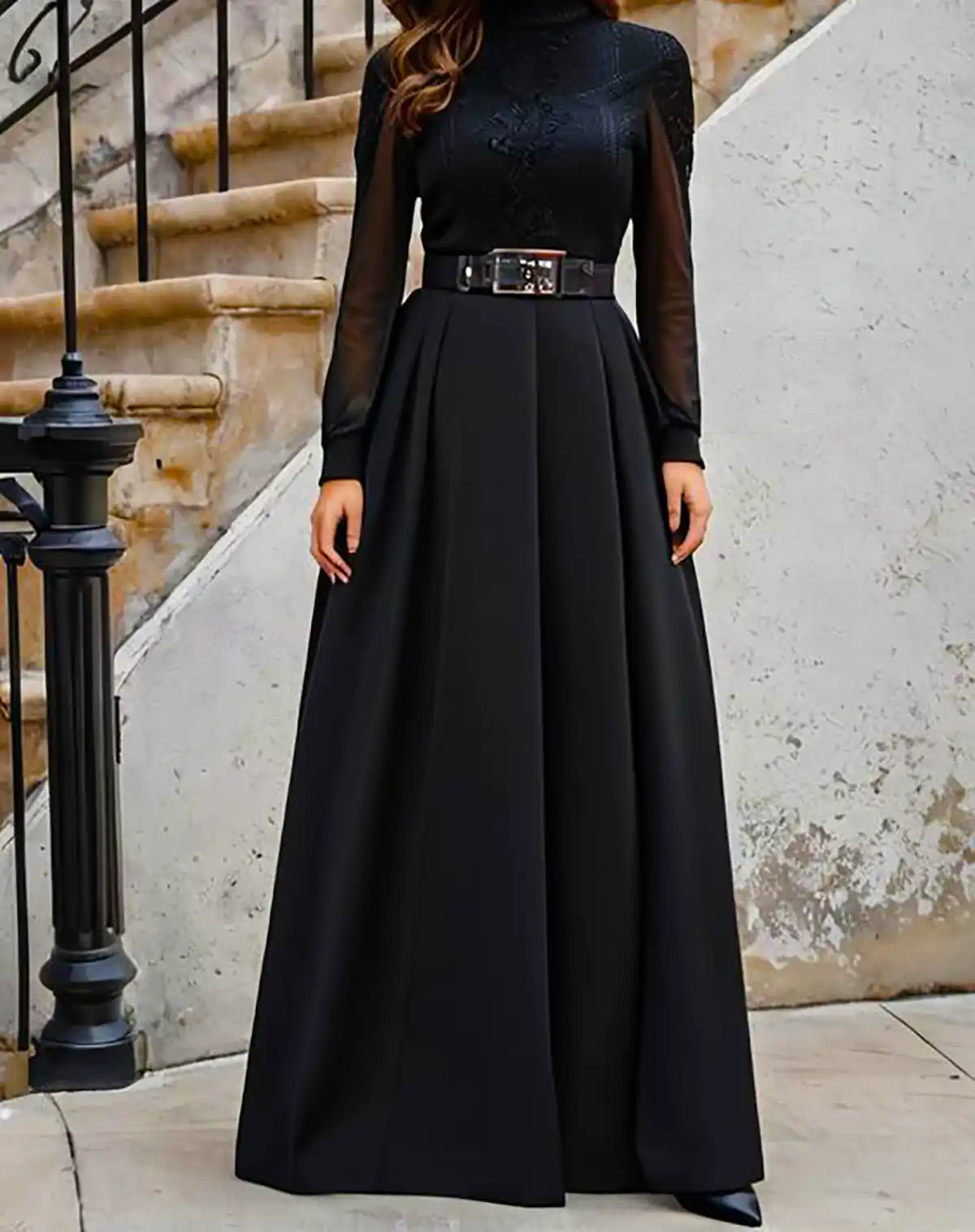 ماکسی مجلسی مشکی شیک