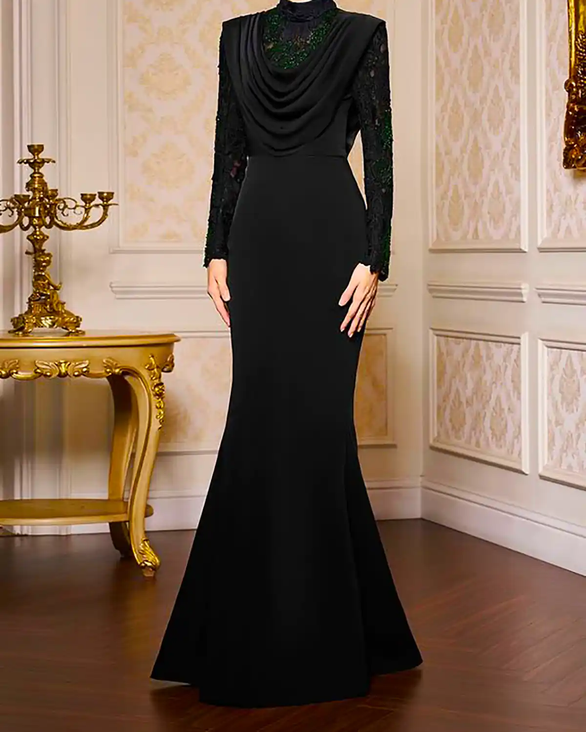 ماکسی مجلسی مشکی شیک