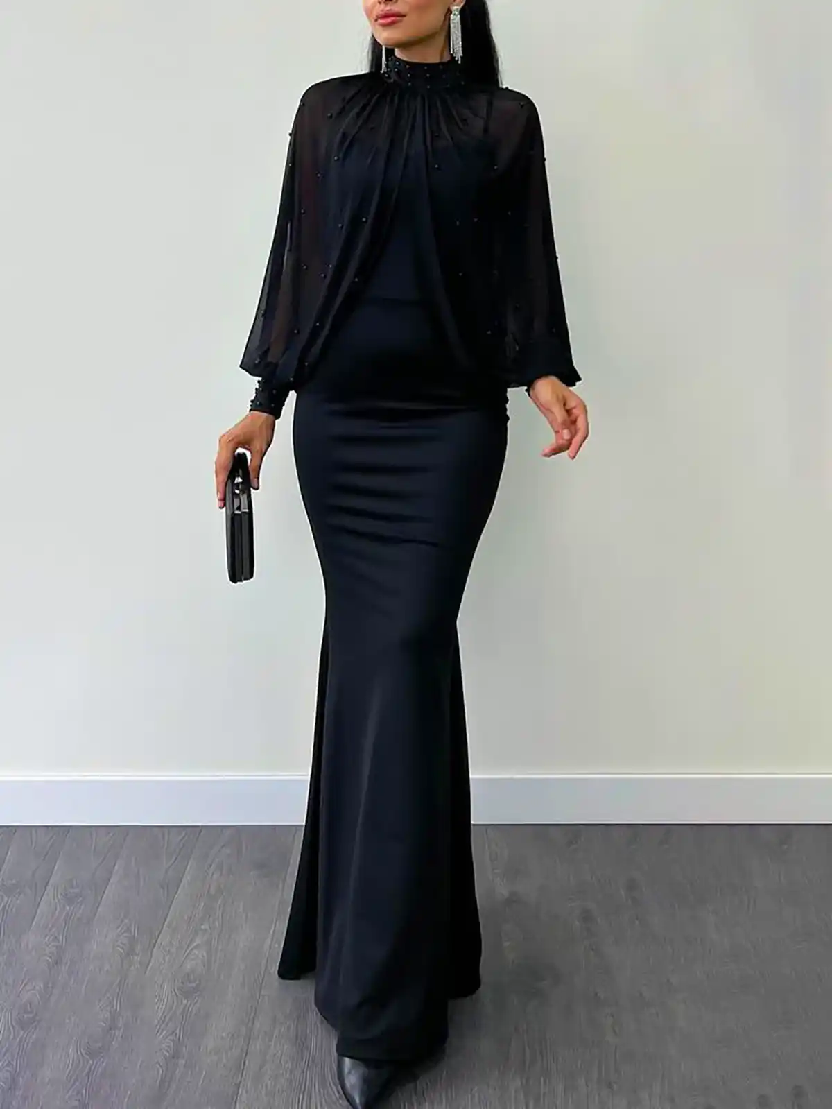 ماکسی مجلسی مشکی شیک