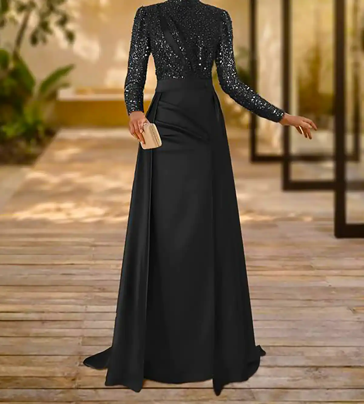 ماکسی مجلسی مشکی شیک