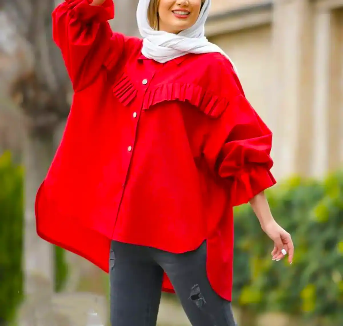 مدل شومیز مانتویی شیک