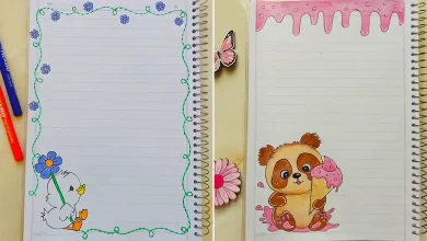 نقاشی دفتر مشق کودک