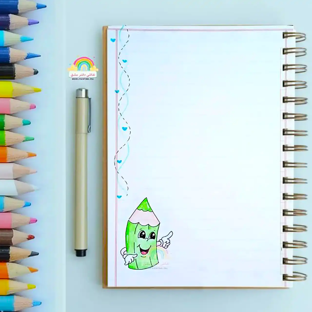 نقاشی دفتر مشق کودک
