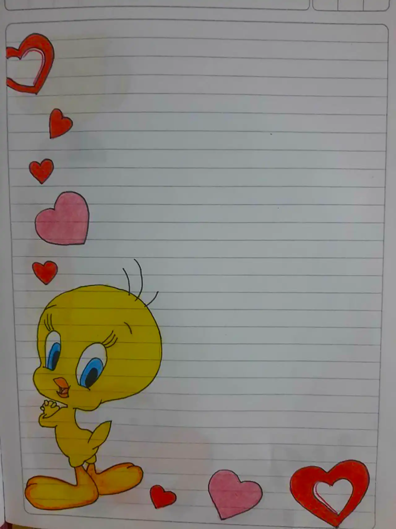 نقاشی دفتر مشق کودک