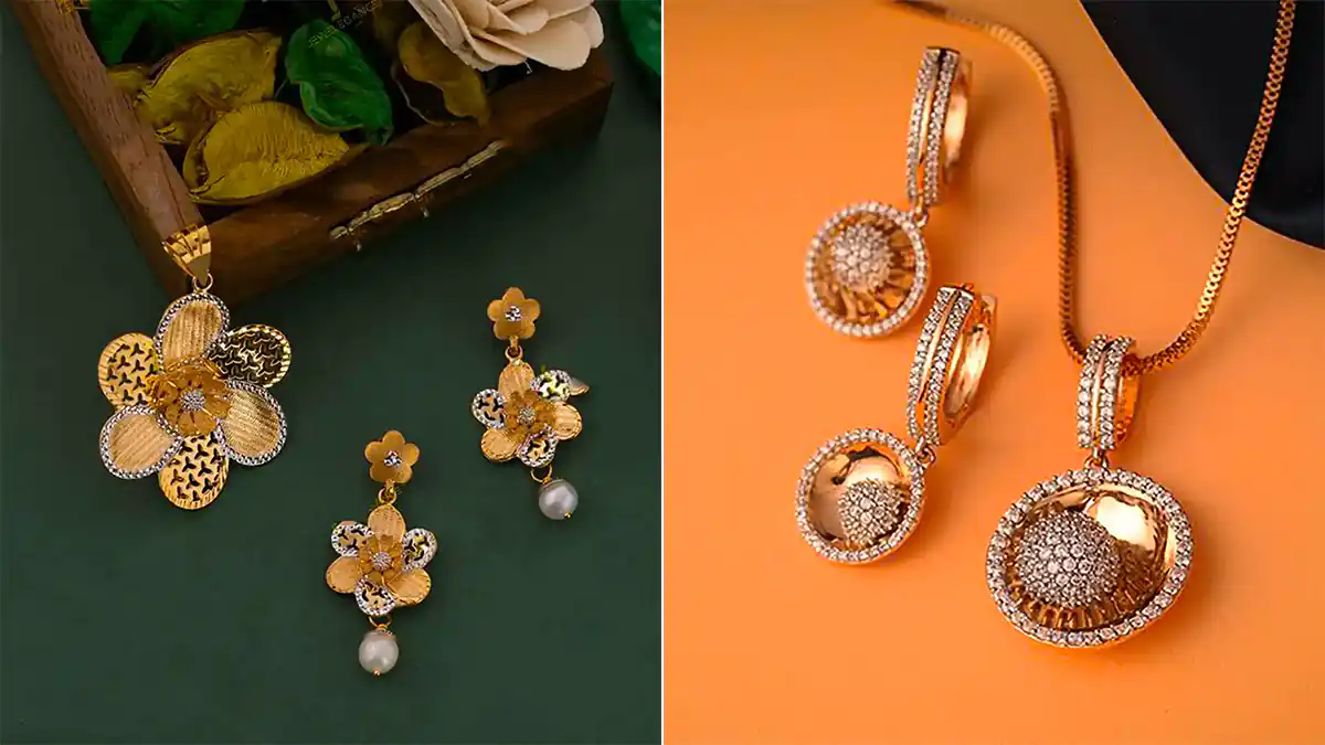 نیم ست طلا لاکچری