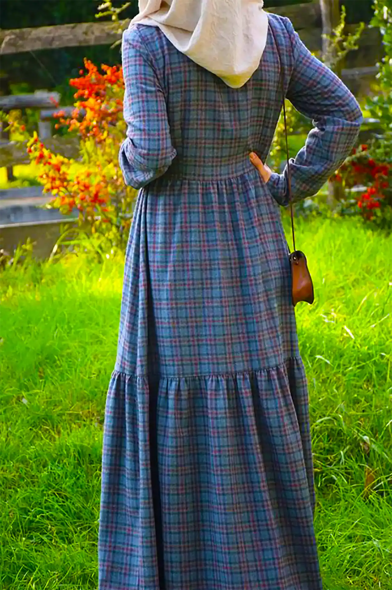 پیراهن مانتویی پاییزه