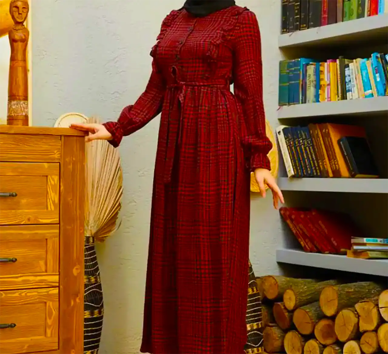 پیراهن مانتویی پاییزه