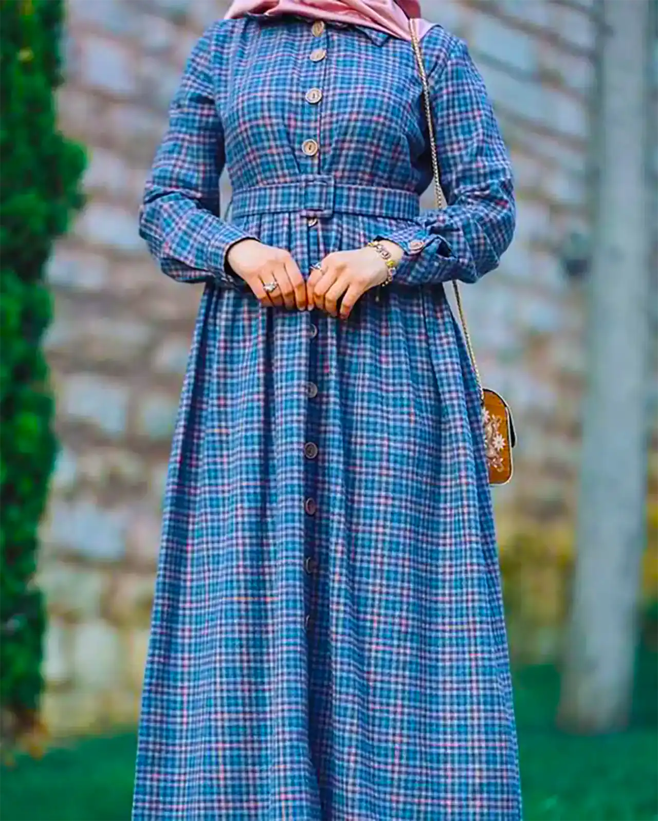 پیراهن مانتویی پاییزه