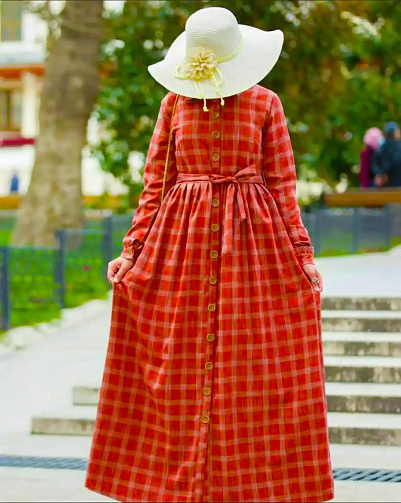 پیراهن مانتویی پاییزه