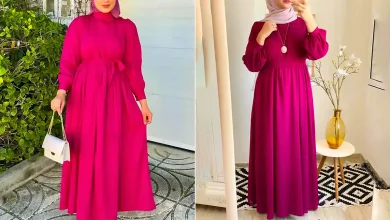 پیراهن ساحلی صورتی شیک