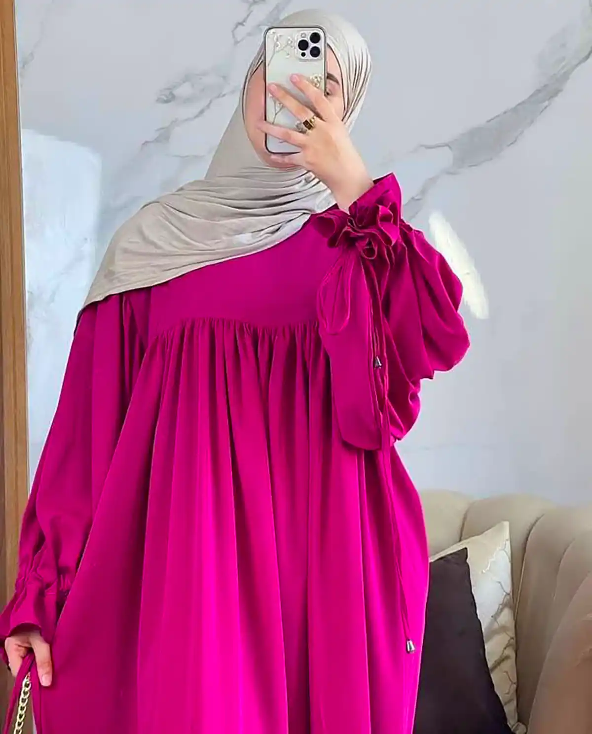 پیراهن ساحلی صورتی شیک